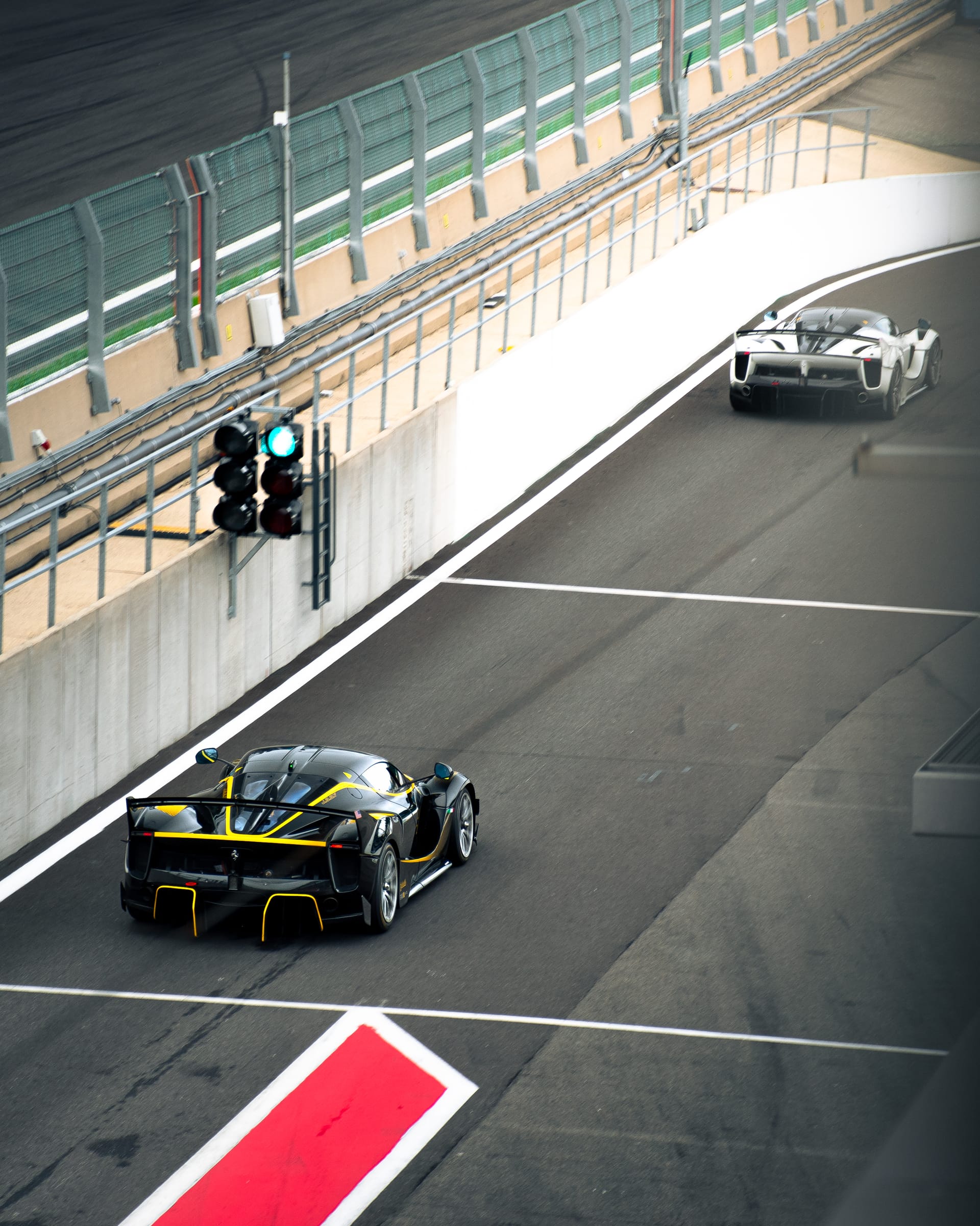 Ferrari FXX-K nachtopname circuit