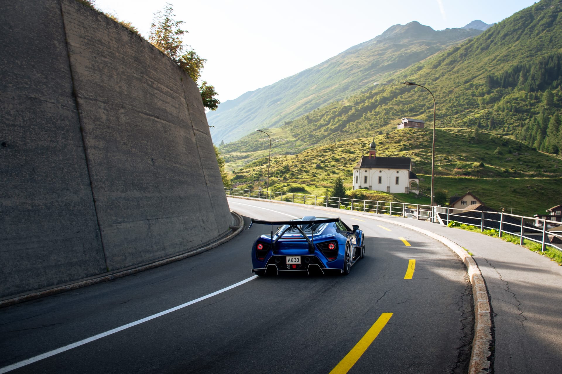 Zenvo hypercar locationshoot Alpen