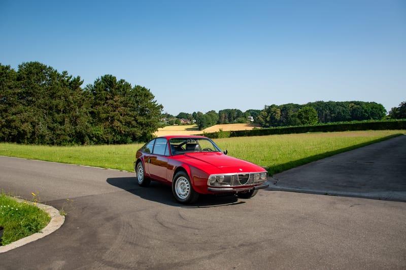 Stockfoto Alfa Romeo Junior Zagato exterieur, driekwart vooraanzicht